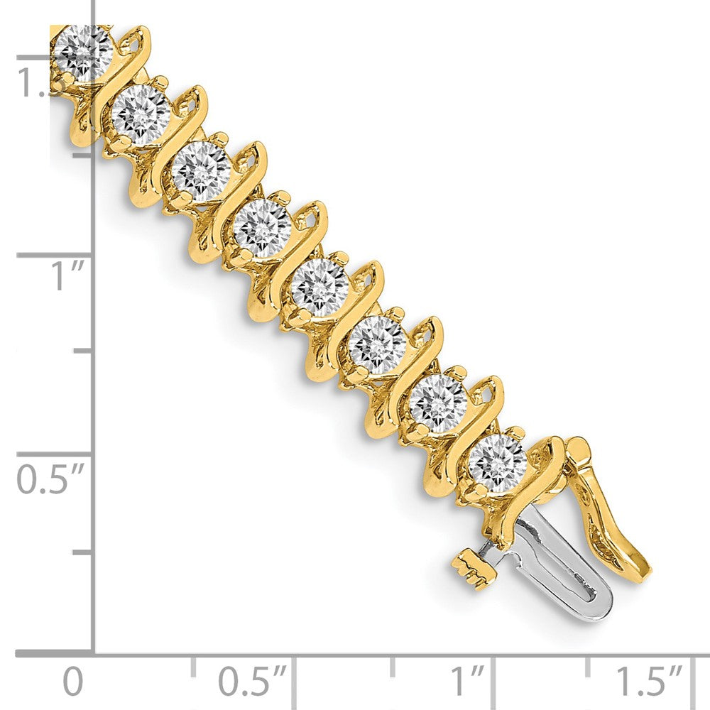 14k VS Diamond tennis bracelet