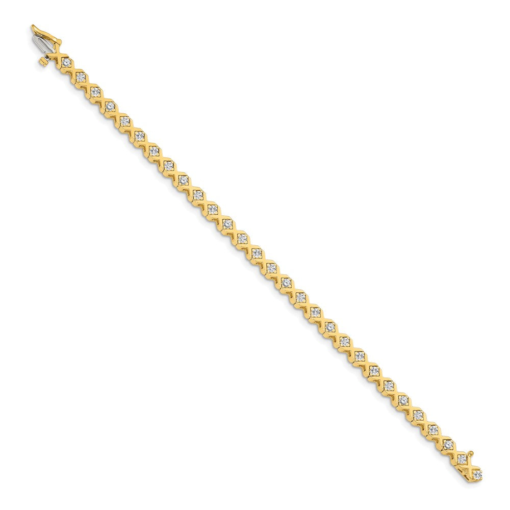 14k A Diamond Tennis Bracelet