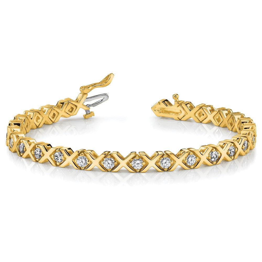 14k A Diamond Tennis Bracelet