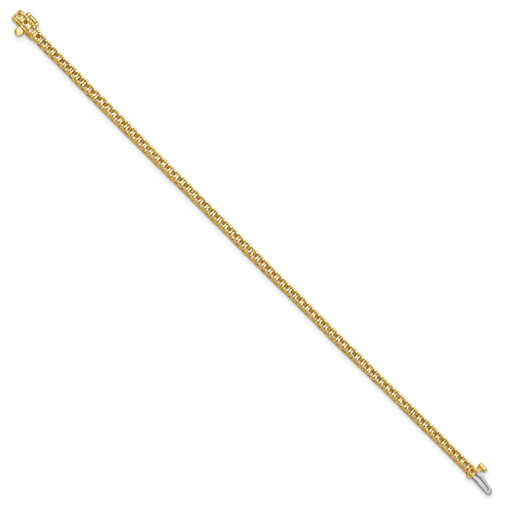 14k Yellow Gold Diamond Tennis Bracelet Mounting