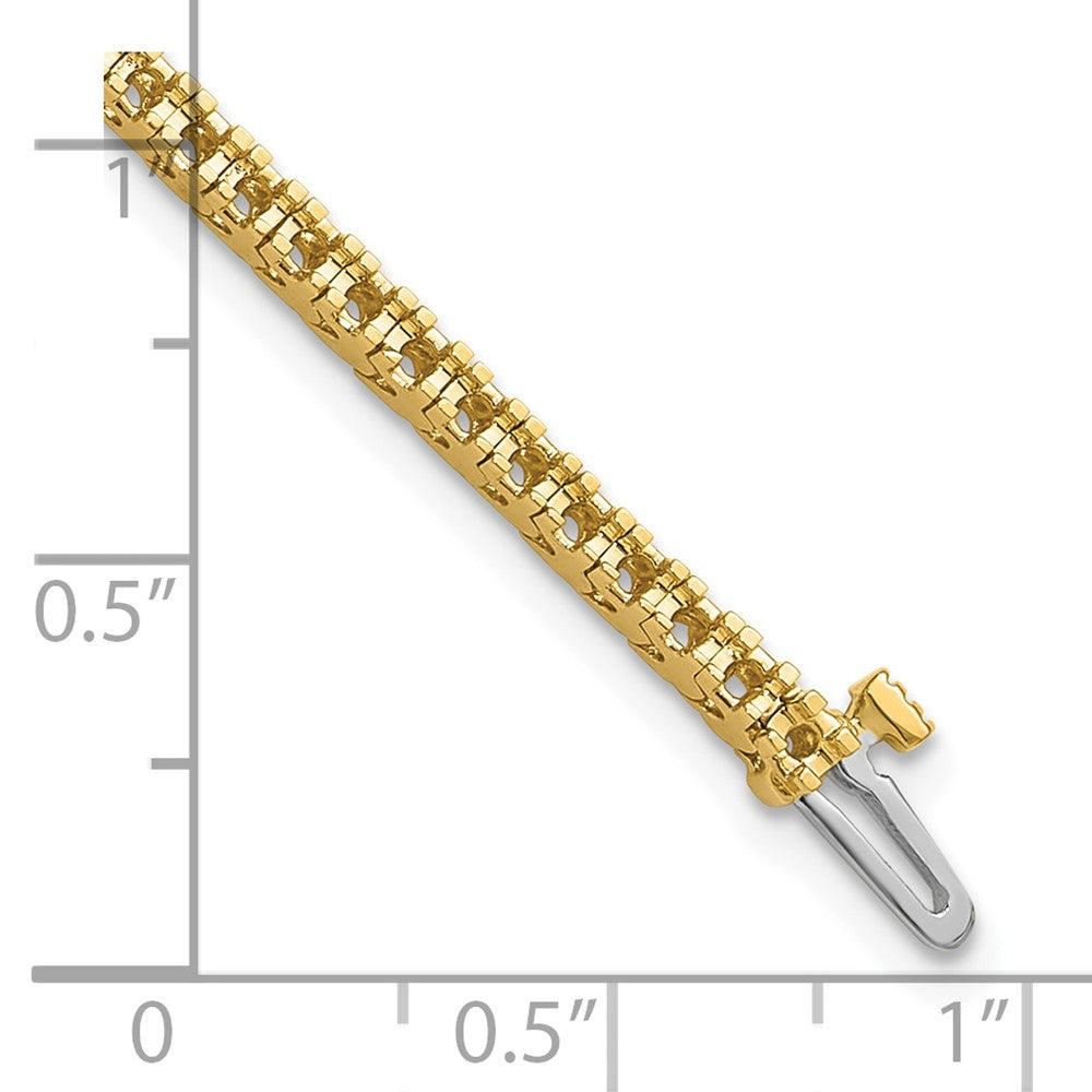 14k Yellow Gold Diamond Tennis Bracelet Mounting
