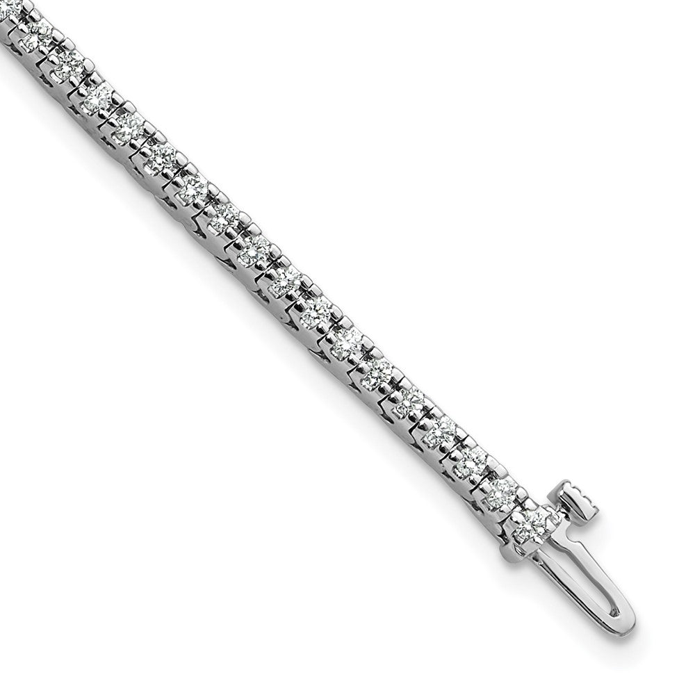14k White Gold Holds Tennis Bracelet Mounting