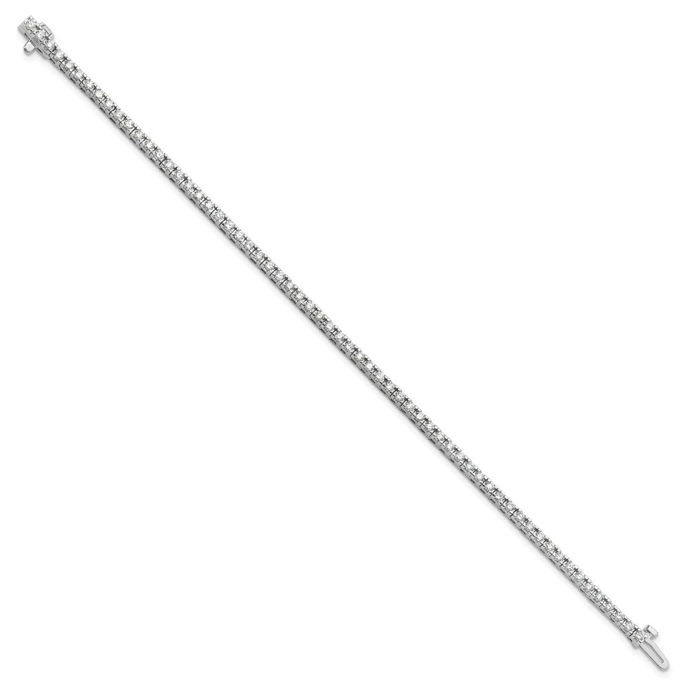 14k White Gold A Diamond Tennis Bracelet