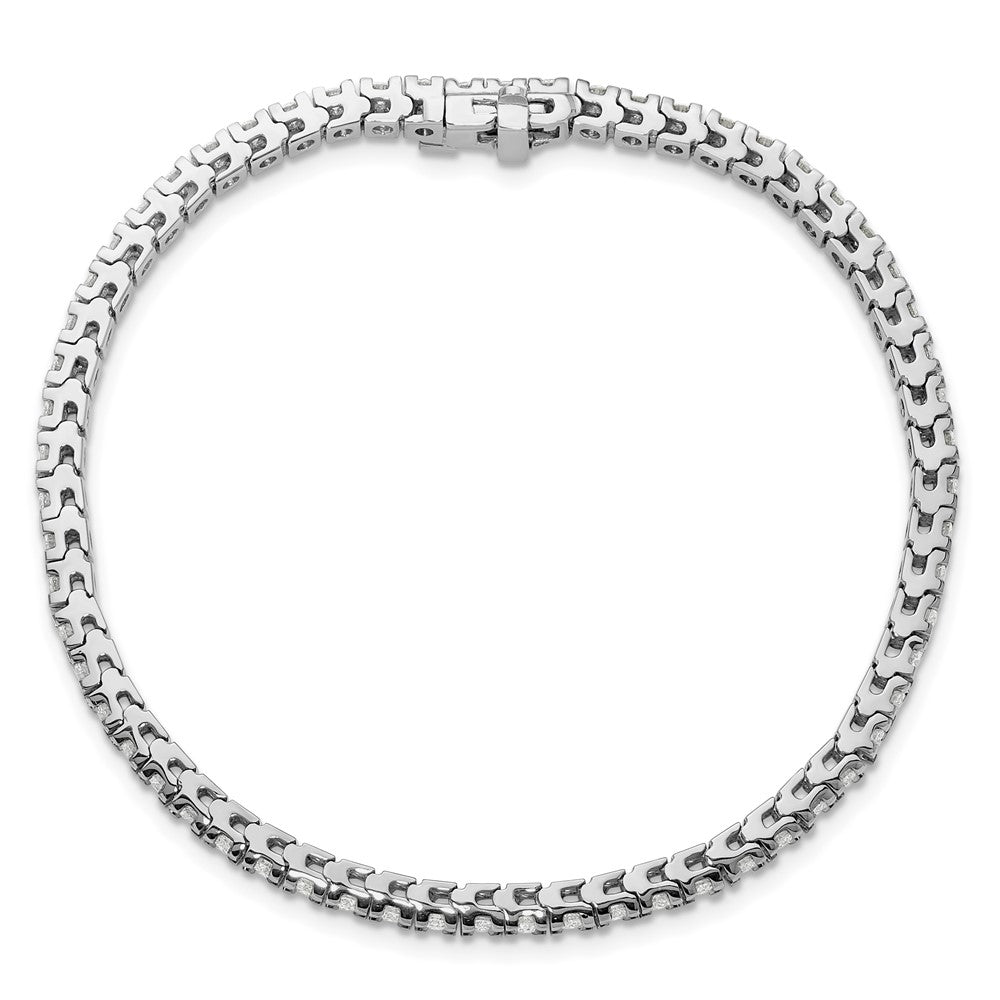 14k White Gold AA Diamond Tennis Bbracelet