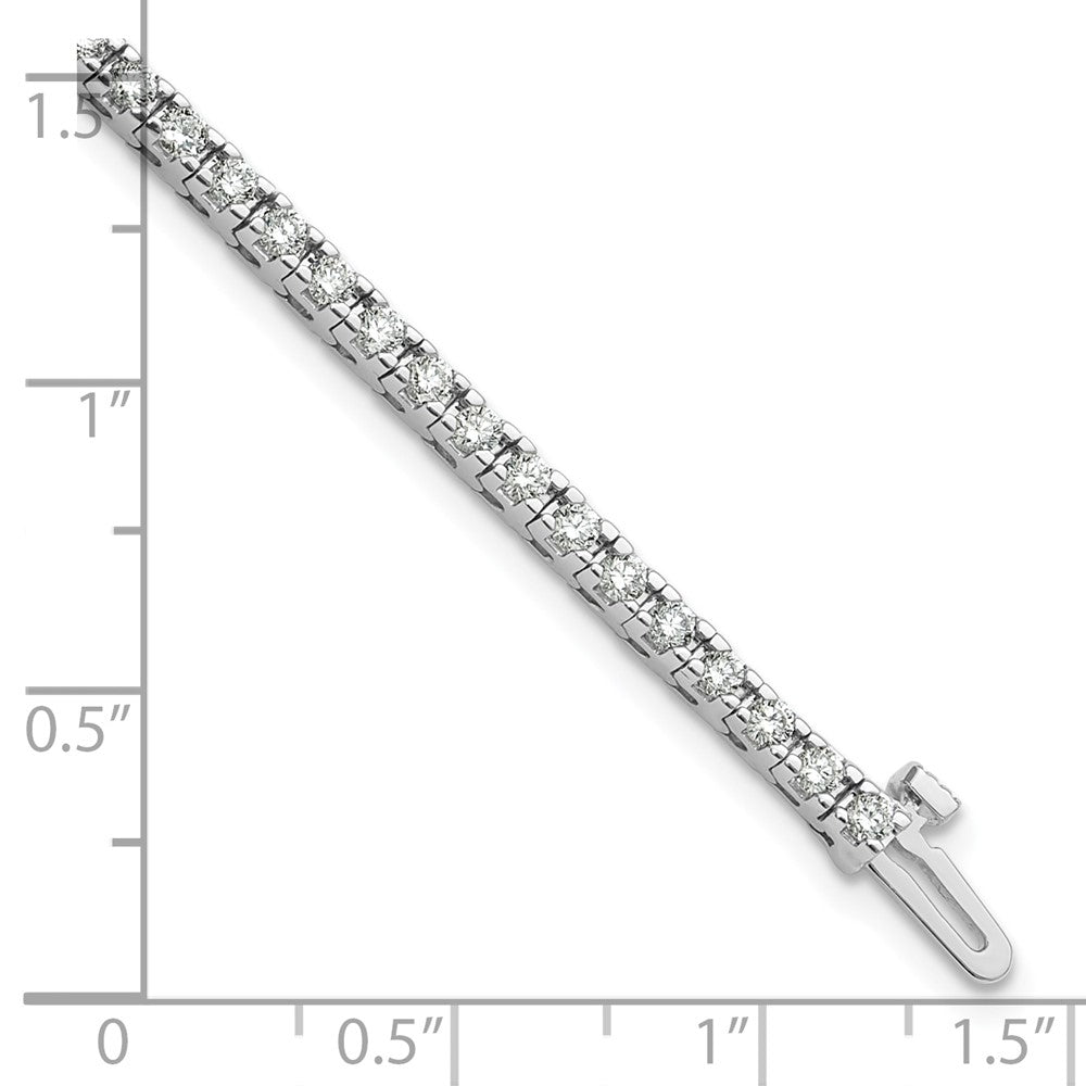 14k White Gold A Diamond Tennis Bracelet
