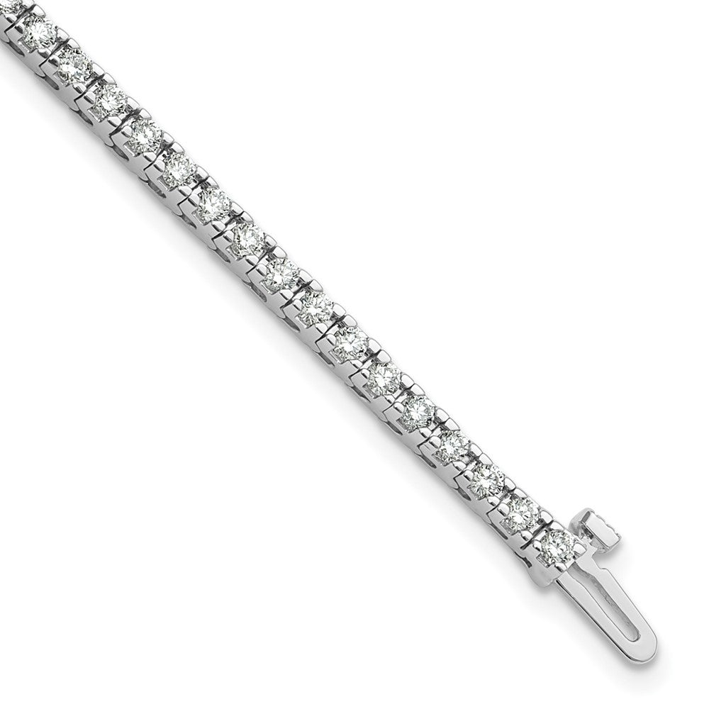 14k White Gold AAA Diamond Tennis Bracelet