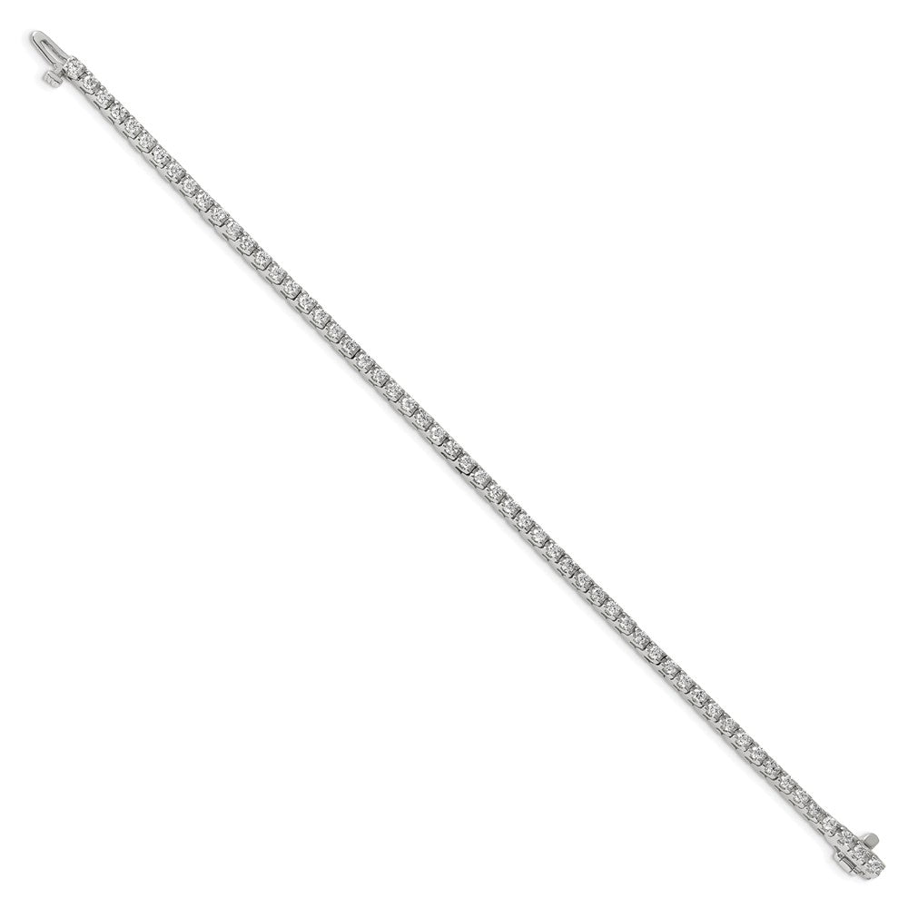 14k White Gold AAA Diamond Tennis Bracelet