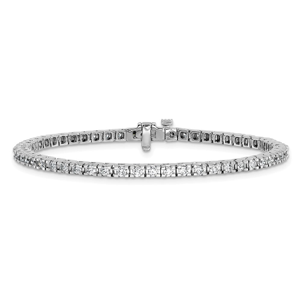 14k White Gold A Diamond Tennis Bracelet