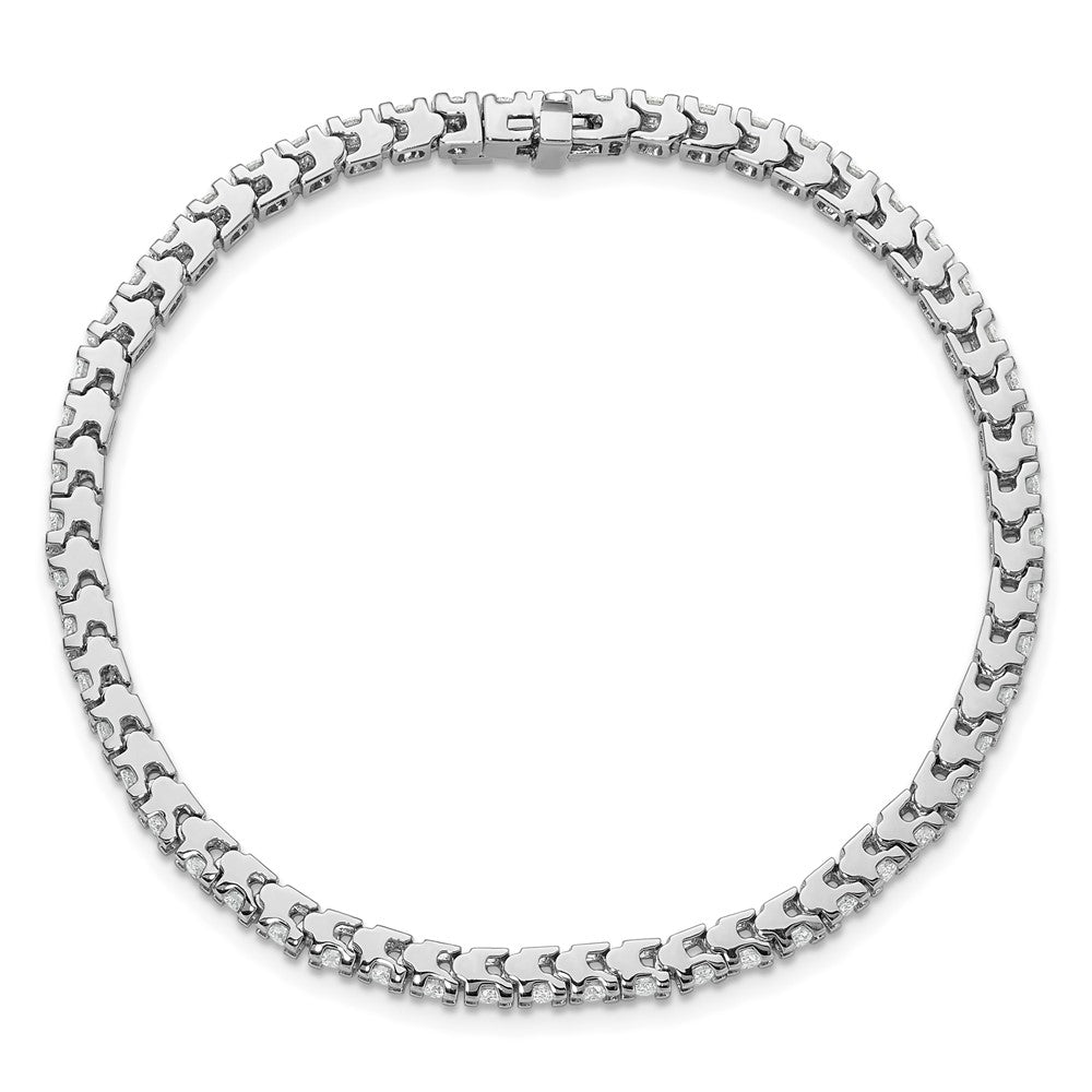 14k White Gold AAA Diamond Tennis Bracelet