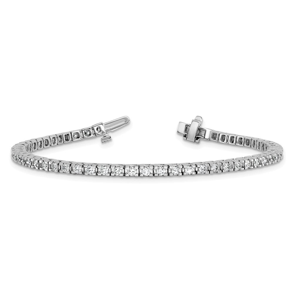 14k White Gold A Diamond Tennis Bracelet