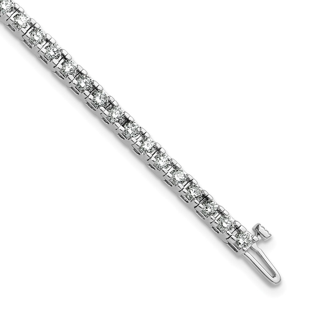 14k White Gold A Diamond Tennis Bracelet