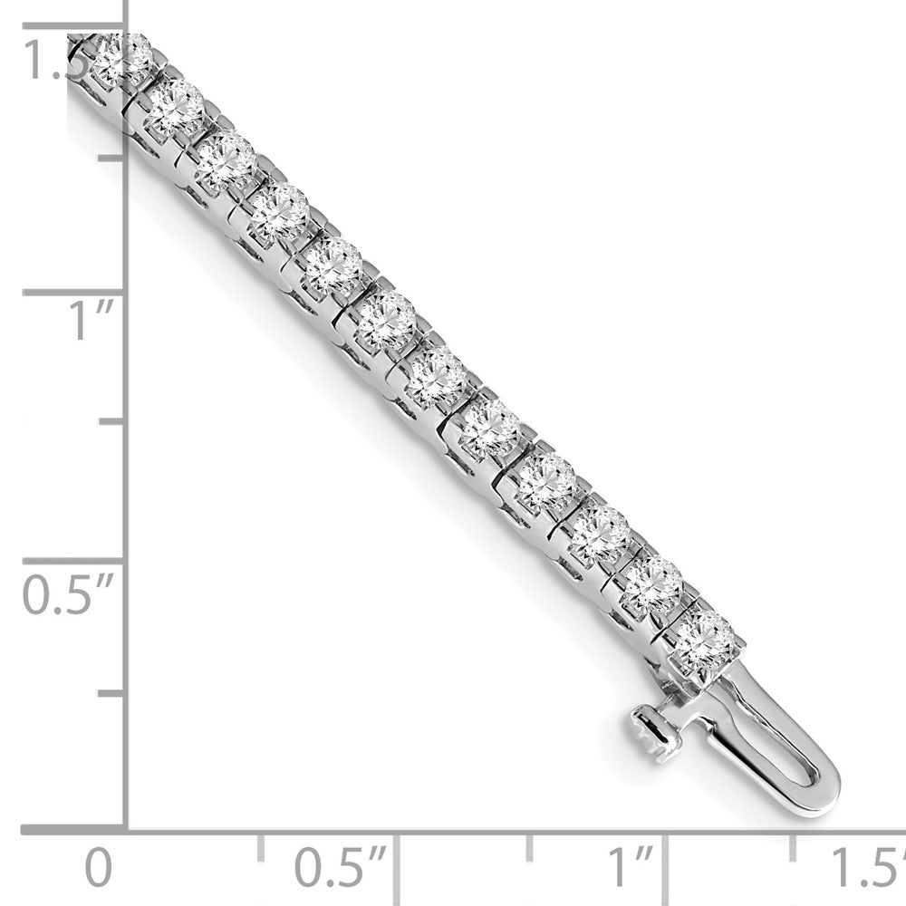 14k White Gold AAA Diamond Tennis Bracelet