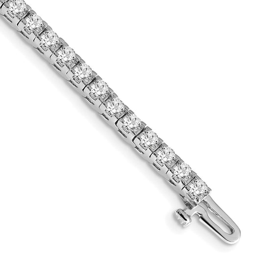 14k White Gold A Diamond Tennis Bracelet