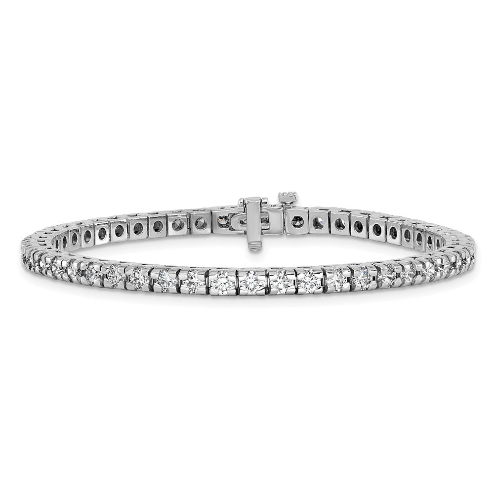 14k White Gold AAA Diamond Tennis Bracelet