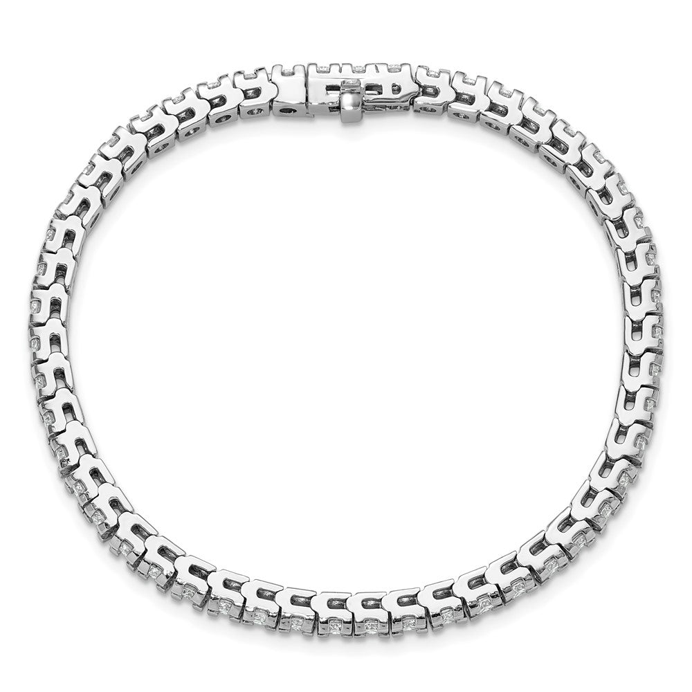 14k White Gold A Diamond Tennis Bracelet