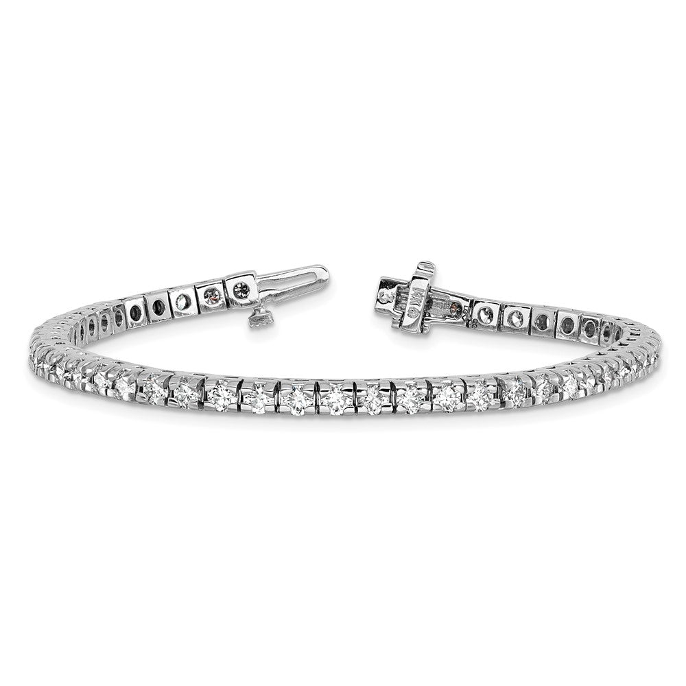 14k White Gold A Diamond Tennis Bracelet
