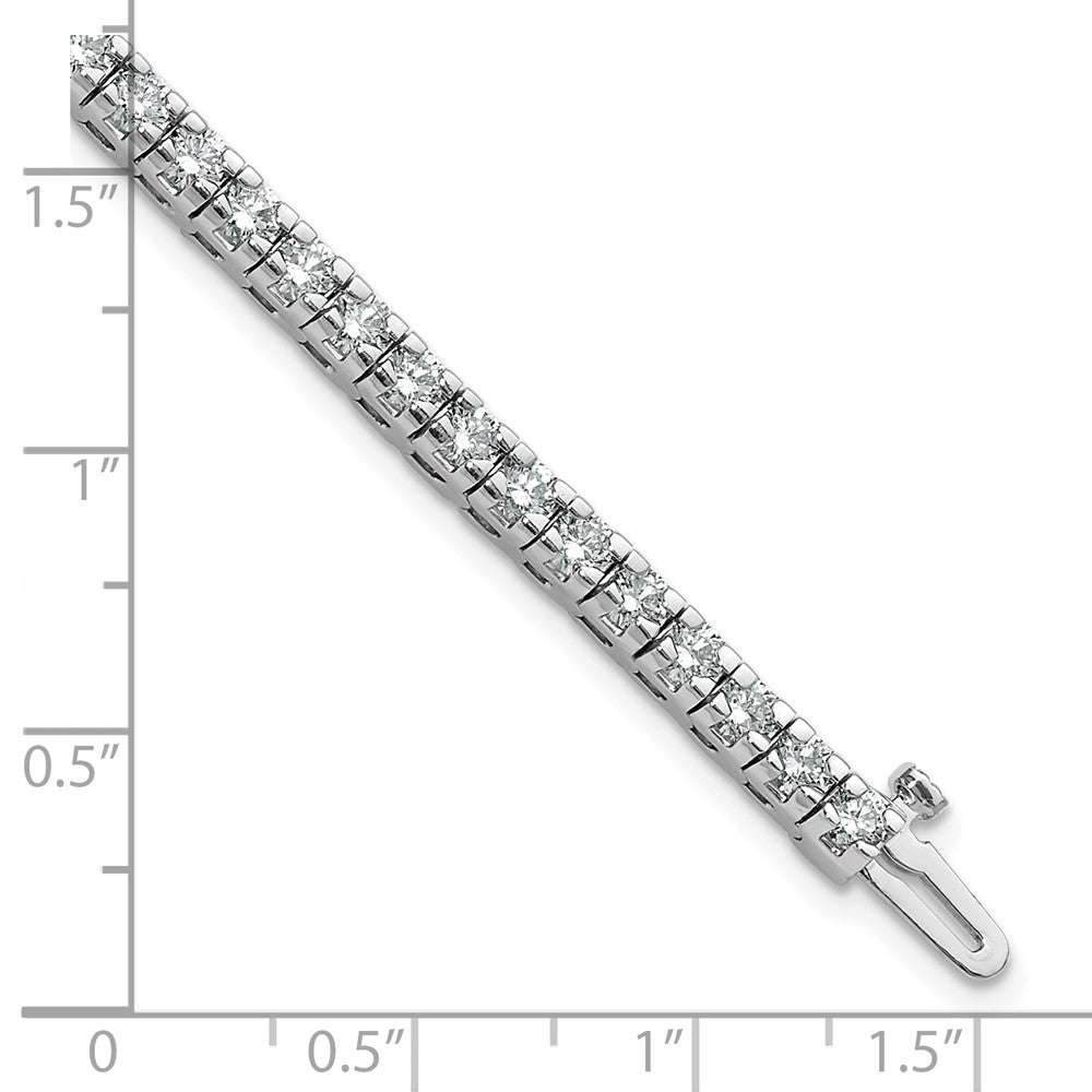 14k White Gold AA Diamond Tennis Bracelet