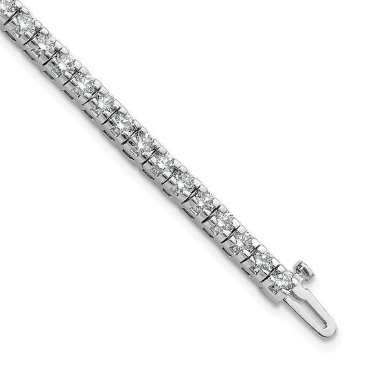 14k White Gold A Diamond Tennis Bracelet