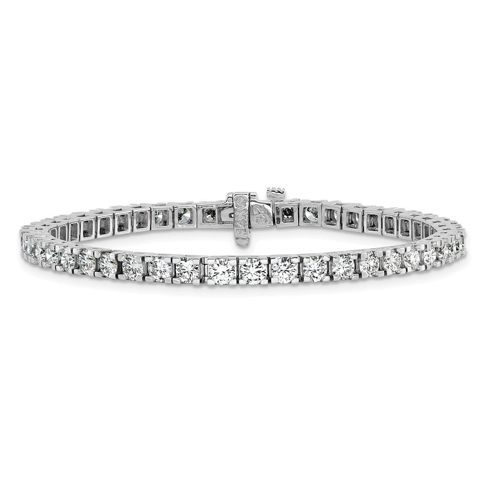 14k White Gold A Diamond Tennis Bracelet