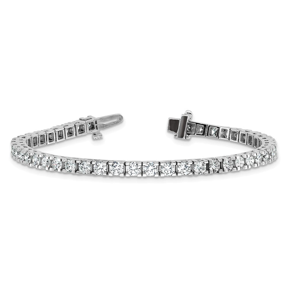 14k White Gold A Diamond Tennis Bracelet