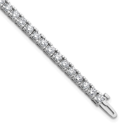 14k White Gold A Diamond Tennis Bracelet