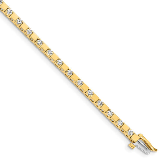 14k AAA Diamond Tennis Bracelet