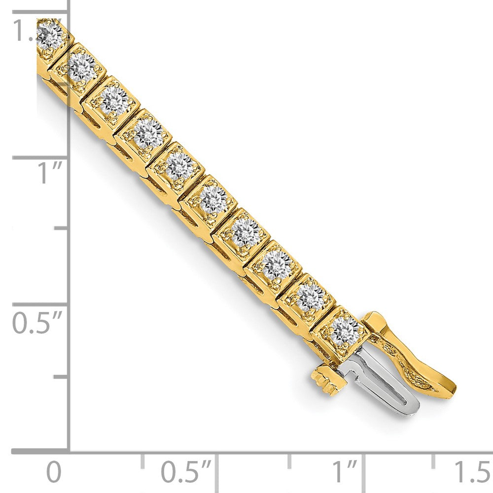 14k AAA Diamond Tennis Bracelet