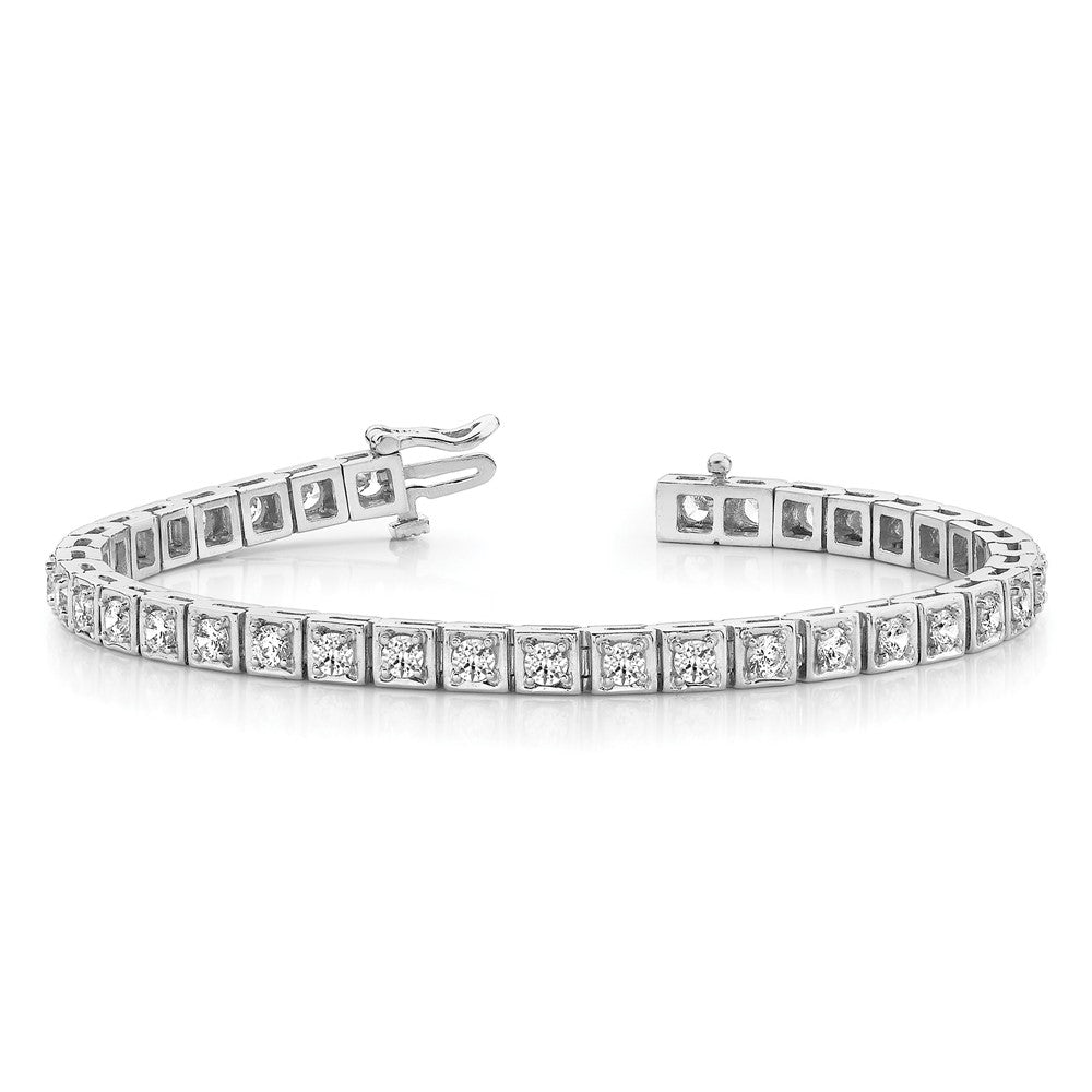 14k White Gold Tennis Bracelet Mtg