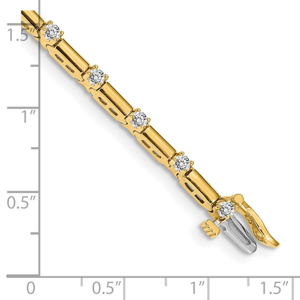 14k AA Diamond Tennis Bracelet