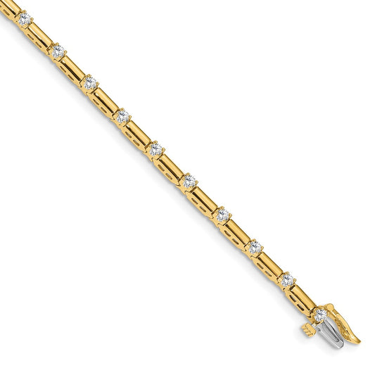 14k AA Diamond Tennis Bracelet