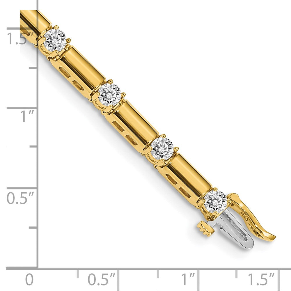 14k AA Diamond Tennis Bracelet