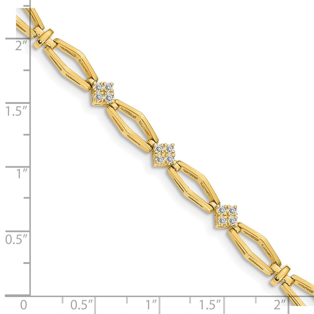 14k VS Diamond Fancy Bracelet