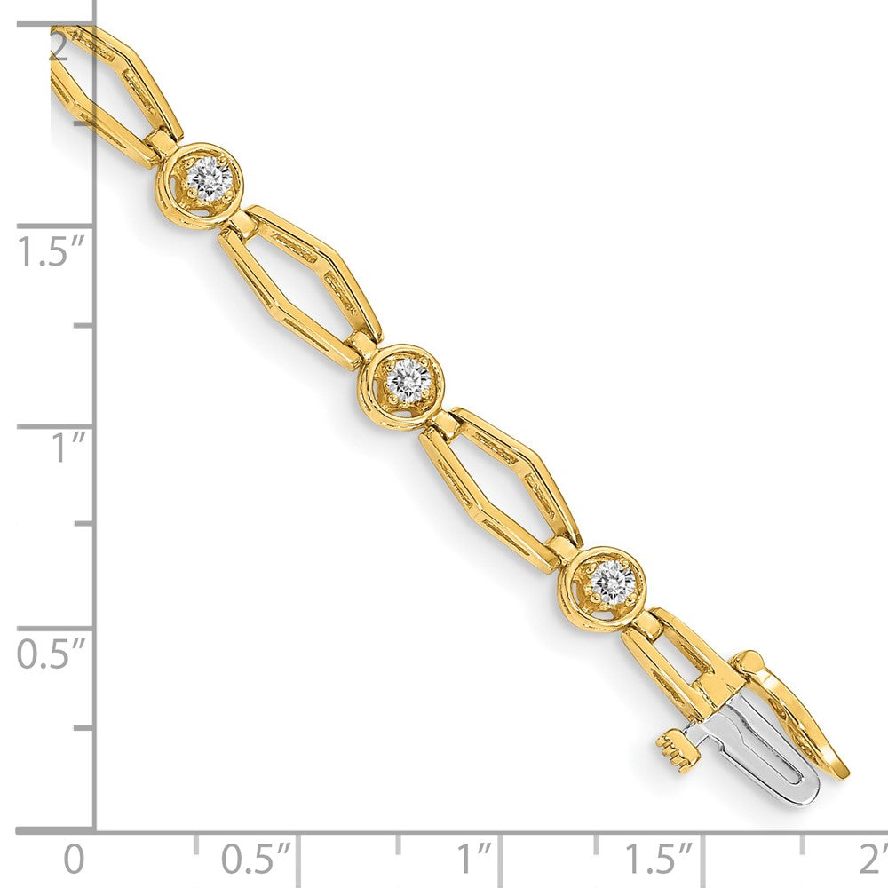 14k A Diamond Fancy Bracelet