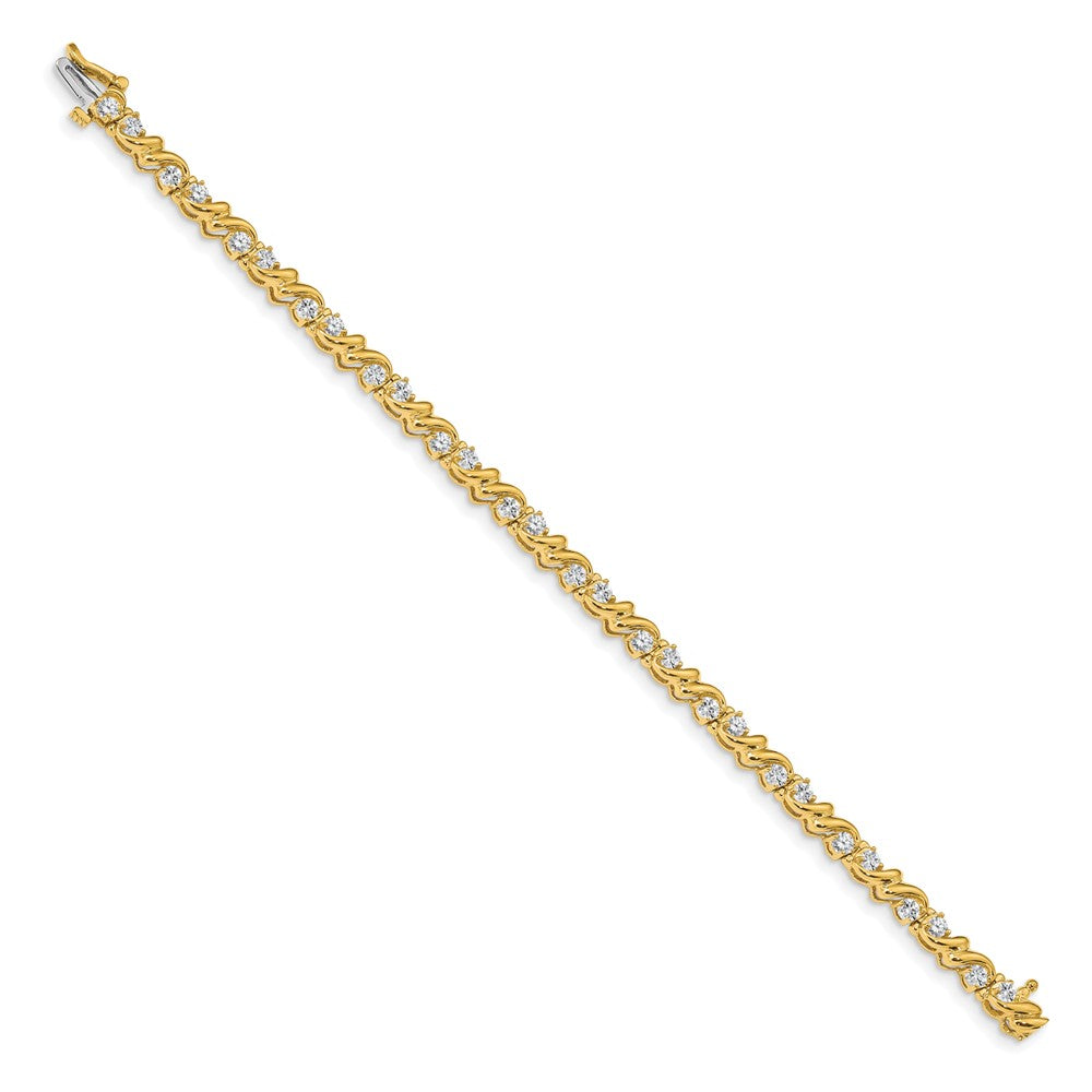 14k AAA Diamond Tennis Bracelet