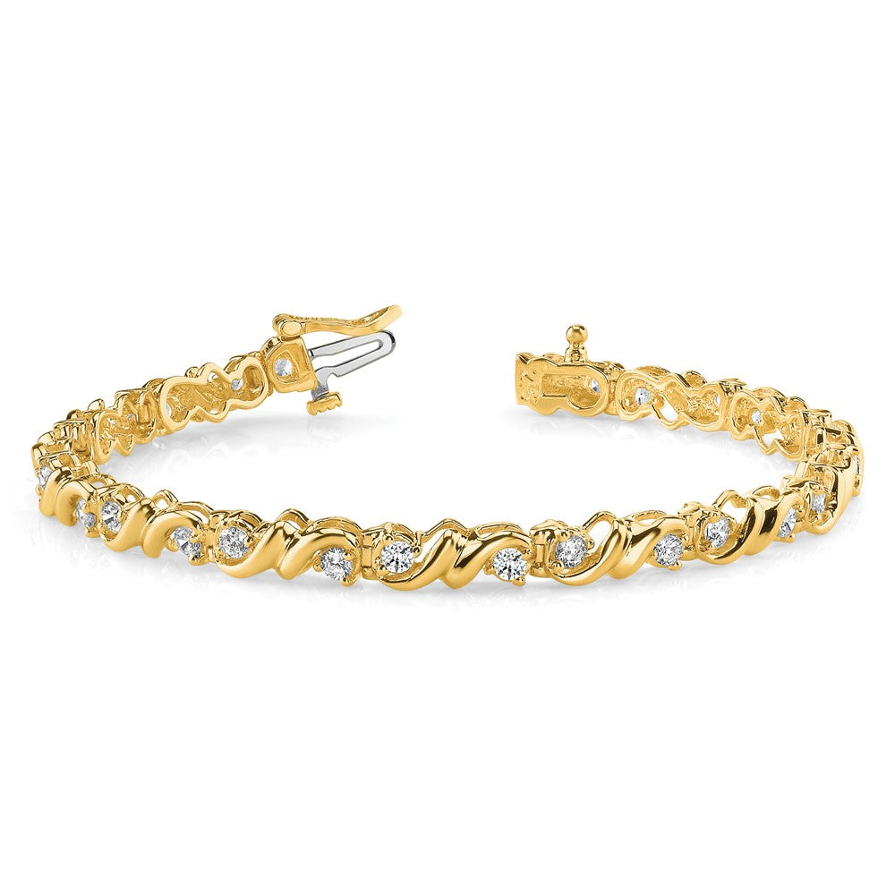 14k AAA Diamond Tennis Bracelet