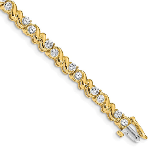14k AAA Diamond Tennis Bracelet
