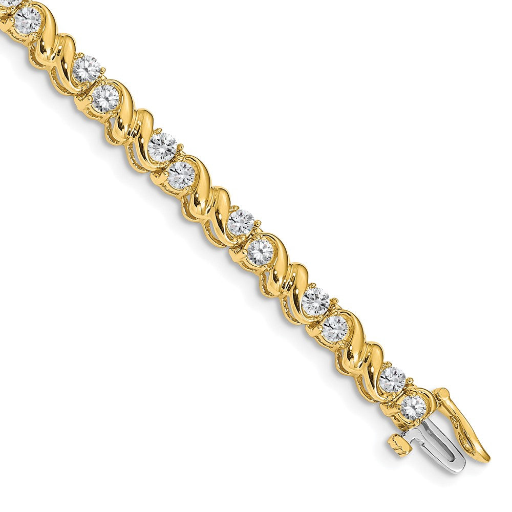 14k A Diamond Tennis Bracelet