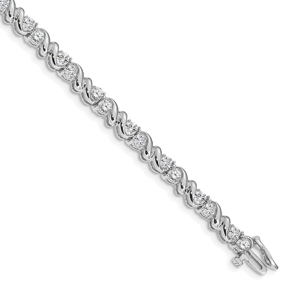 14k White Gold 3mm Tennis Bracelet Mounting