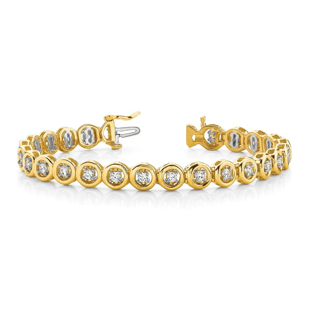 14k AAA Diamond Add-A-Diamond Bracelet