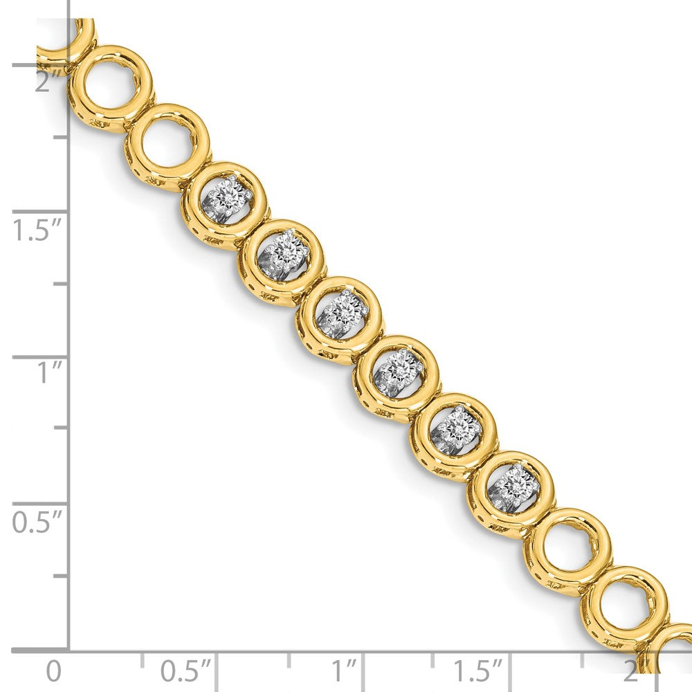 14k AAA Diamond Add-A-Diamond Bracelet
