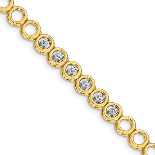 14k AAA Diamond Add-A-Diamond Bracelet