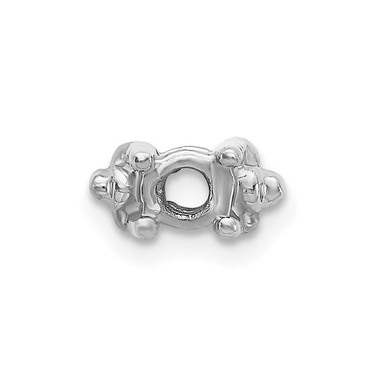 14k White Gold Head, up to 3.25mm Dia., X855 Add-a-Diamond Bracelet