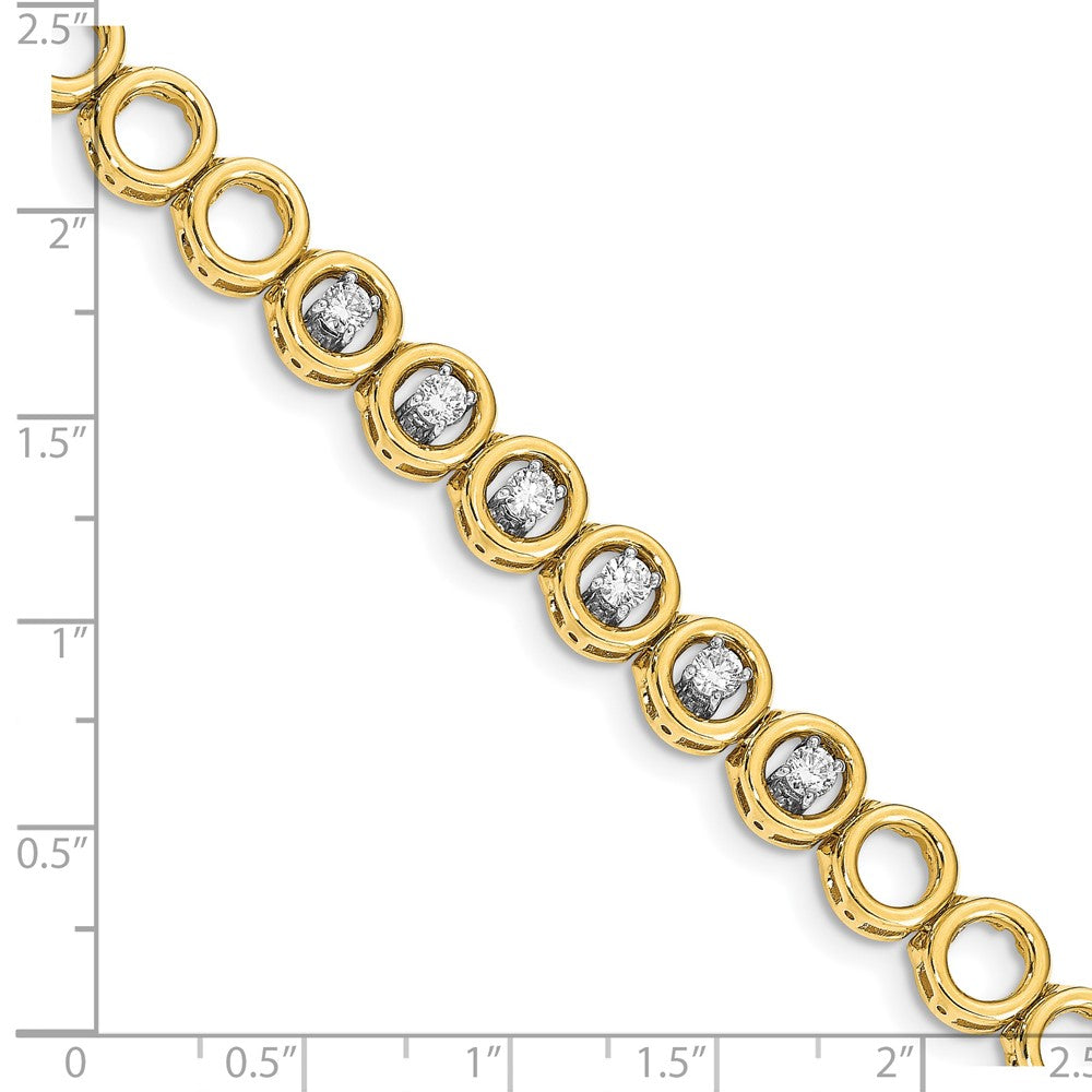 14k AAA Diamond Add-A-Diamond Bracelet