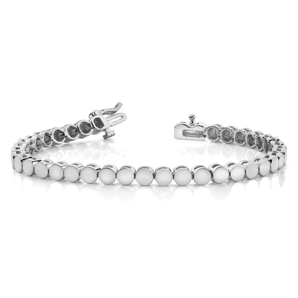 14k White Gold WG Holds 39 Stones up to 3mm, Add-a-Diamond Bracelet