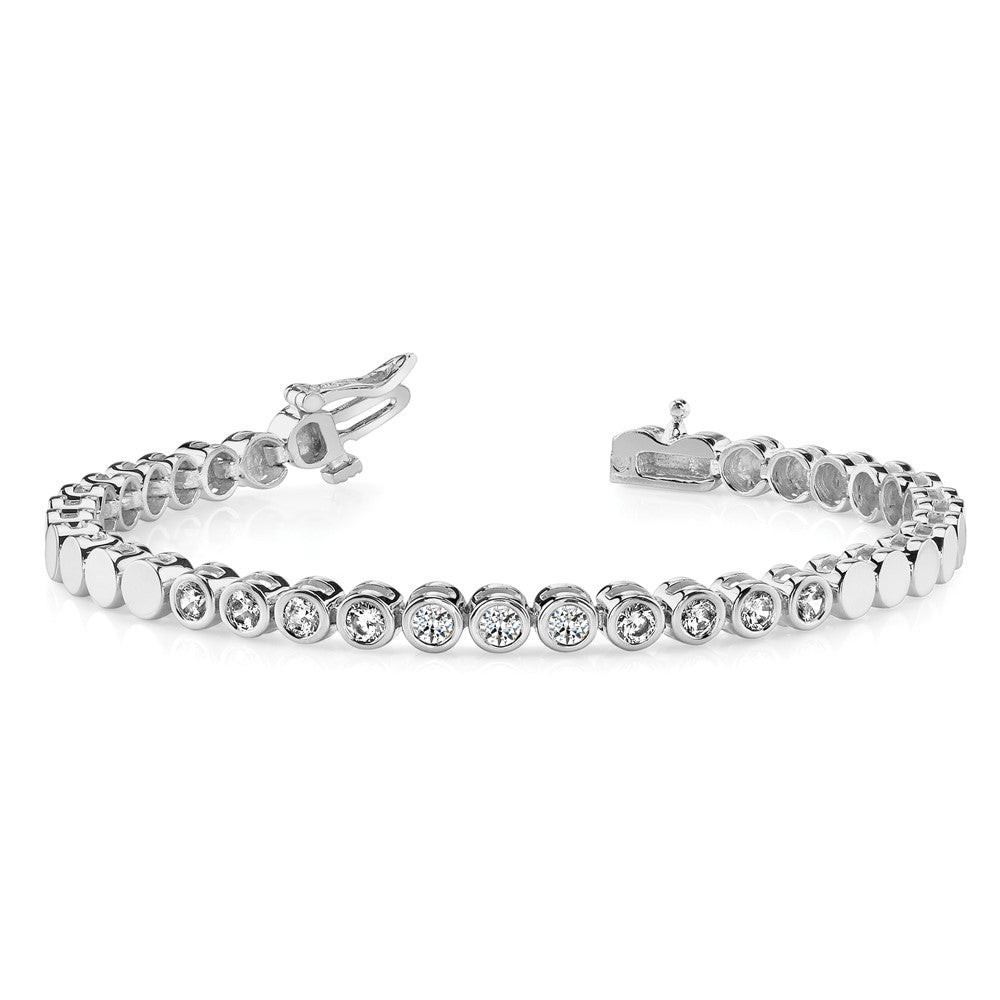 14k White Gold WG Holds 39 Stones up to 3mm, Add-a-Diamond Bracelet