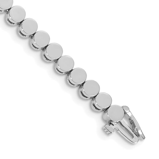 14k White Gold WG Holds 39 Stones up to 3mm, Add-a-Diamond Bracelet