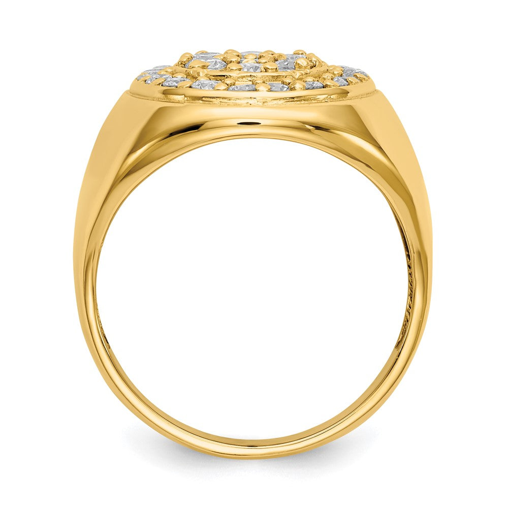 14k AA Diamond men's ring