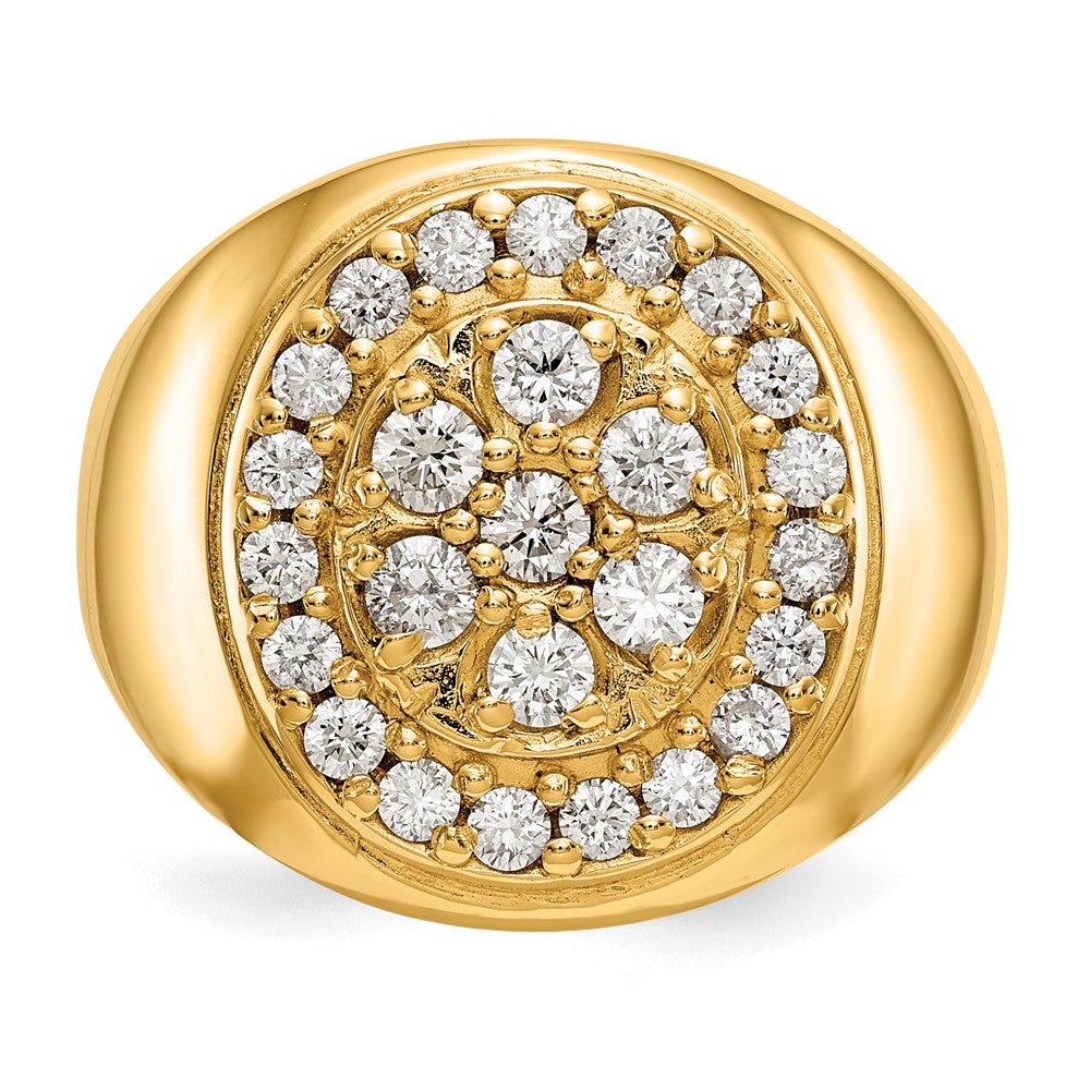14k A Diamond men's ring
