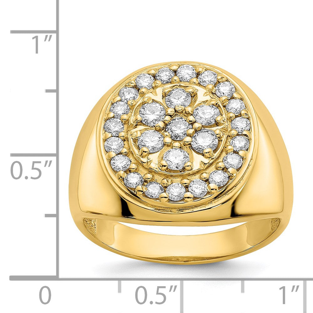 14k AA Diamond men's ring