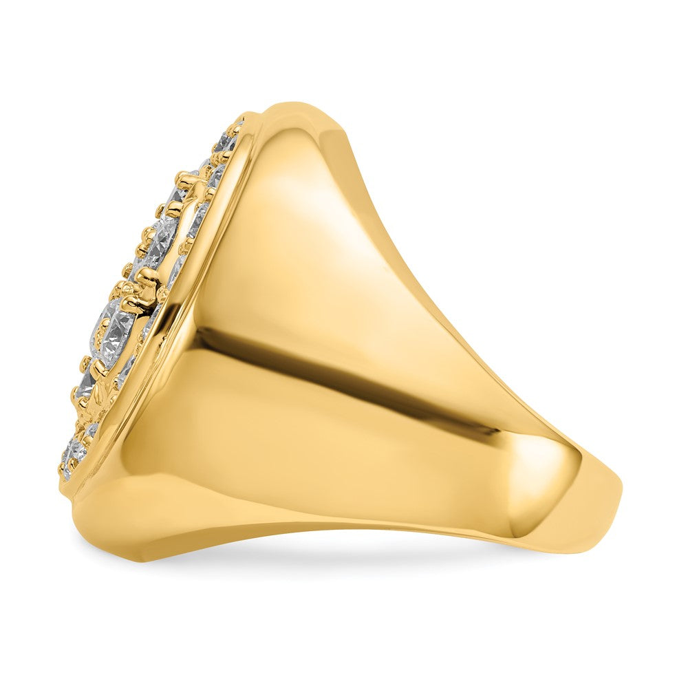 14k AA Diamond men's ring